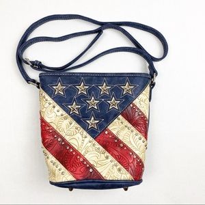 Montana West American Flag crossbody purse